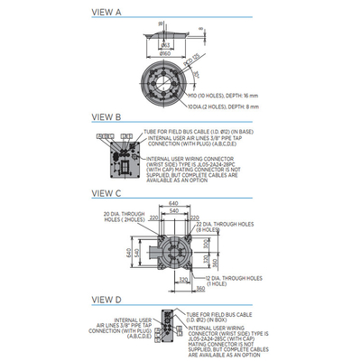 Robot industriel YASKAWA MPL160II avec bras robotique avec une charge utile de 160 kg pour la palettisation