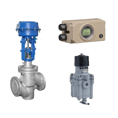 La valve de commande pneumatique avec communication dure Samson électropneumatique 3730-3 positionneur et Masoneilan 78-40 filtre