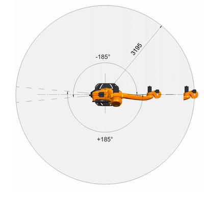 KUKA Robot KR 120 R3200 PA avec une charge utile de 120 kg et une portée de 3195 mm
