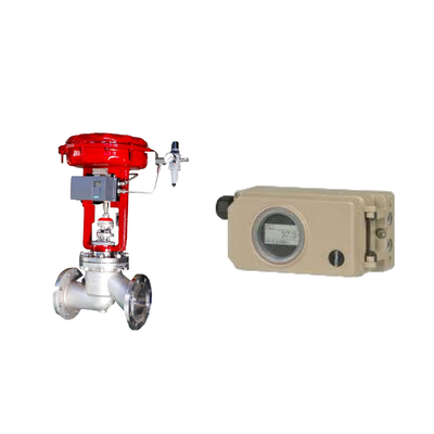 Valve de commande pneumatique avec communication dure Samson électropneumatique 3730-3 positionneur et Fisher 667 657 actionneur