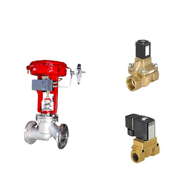 Des soupapes de commande pneumatique avec positionneur de soupape intelligent Koso KGP5000 et soupape solénoïde Burkert 5404