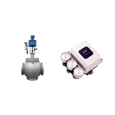 Valves de contrôle en porcelaine de haute qualité avec positionneur numérique KOSO PP800 et soupape solénoïde Burkert Type 5404