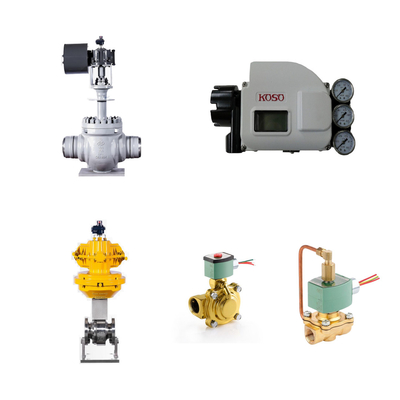 Des vannes de contrôle pneumatique de haute qualité chinoises avec positionneur de vanne intelligent koso KGP5000 et vannes solénoïdes ASCO