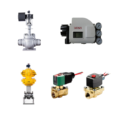 Des vannes de contrôle pneumatique de haute qualité chinoises avec positionneur de vanne intelligent koso KGP5000 et vannes solénoïdes ASCO