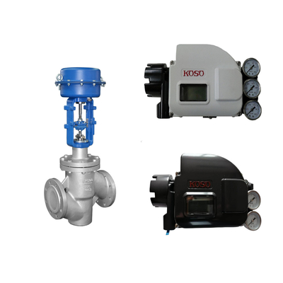 Des vannes de contrôle pneumatique de haute qualité chinoises avec positionneur de vanne intelligent koso KGP5000 et vannes solénoïdes ASCO