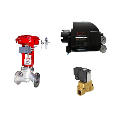 Des vannes de contrôle pneumatique de haute qualité chinoises avec positionneur de vanne intelligent koso KGP5000 et vannes solénoïdes ASCO