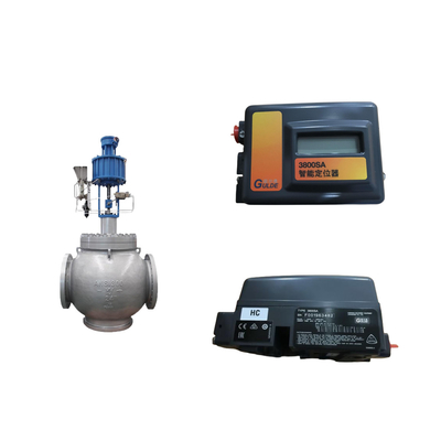 Valve de commande avec positionneur Fisher 3800 et soupapes solénoïdes ASCO série 210