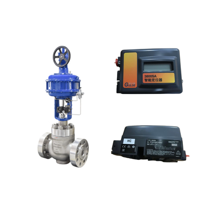 Valve de commande avec positionneur Fisher 3800 et soupapes solénoïdes ASCO série 210