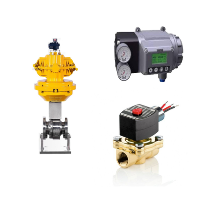 Valve de régulation de basse température avec positionneur de soupape numérique Masoneilan SVI3 et soupape solénoïde à deux voies EMERSON ASCO210