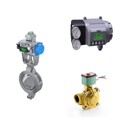 Valve de régulation de basse température avec positionneur de soupape numérique Masoneilan SVI3 et soupape solénoïde à deux voies EMERSON ASCO210