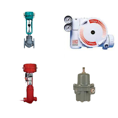 La Chine et Masoneilan valve de commande avec Flowserve 3200MD positionneur HART numérique et régulateur de filtre Fisher 67CFR