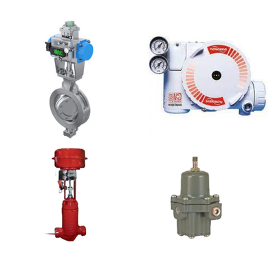 La Chine et Masoneilan valve de commande avec Flowserve 3200MD positionneur HART numérique et régulateur de filtre Fisher 67CFR