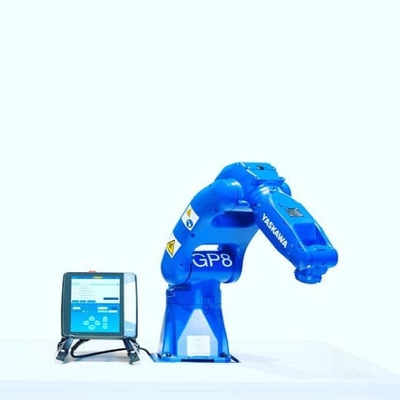 6 axes Prendre et placer le bras robotique Yaskawa GP8 avec CNGBS Robot Gripper pour le robot de manutention de matériaux