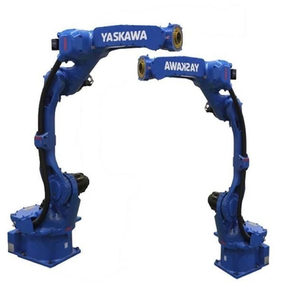 bras robotique à 6 axes Yaskawa GP12 avec clôture de sécurité CNGBS pour une manipulation automatisée en tant que robot universel