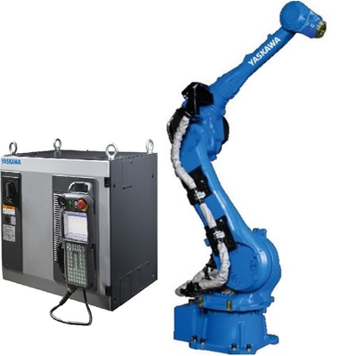 Manipulation du bras robotique 6 axes Yaskawa GP50 avec une pince robot personnalisée pour robot universel