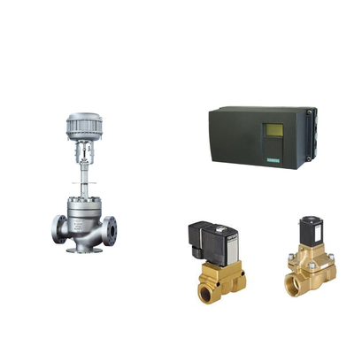 Positionneur de soupape de commande pneumatique Siemens SIPART PS2 et soupape solénoïde de seau
