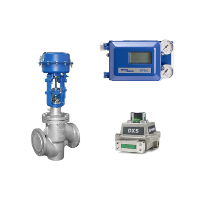 Valve pneumatique avec Spirax Sarco Smart Valve Positioner SP500 et commutateur de limite EMERSON