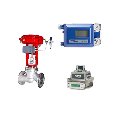 Valve pneumatique avec Spirax Sarco Smart Valve Positioner SP500 et commutateur de limite EMERSON