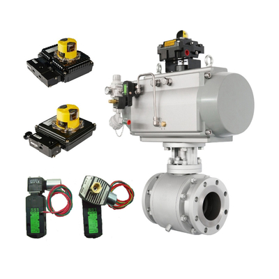 Valve de commande avec actionneur pneumatique et Asco 8210G soupape solénoïde et Westlock 2200 interrupteurs de limite