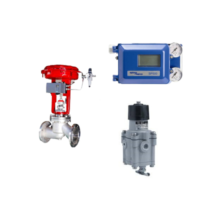 Spirax Sarco positionneur de soupape pneumatique SP500 et régulateur de filtre Masoneilan 78-40
