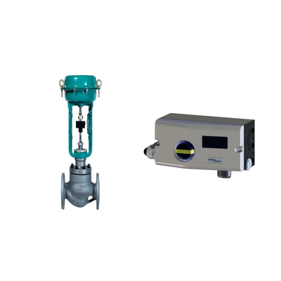 Valve pneumatique avec Spirax Sarco Smart Valve Positioner SP7-10-11 et régulateur de filtre Fisher 67CFR