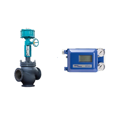 La célèbre soupape pneumatique chinoise avec Spirax Sarco positionneur de soupape intelligente SP500 et régulateur de filtre Fisher 67CFR