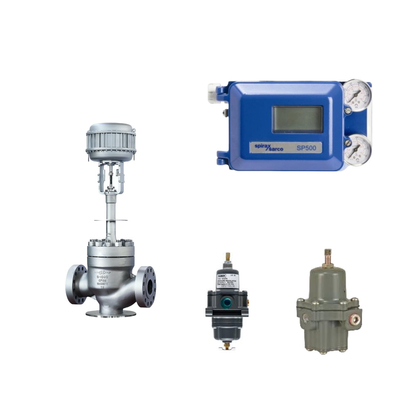 La célèbre soupape pneumatique chinoise avec Spirax Sarco positionneur de soupape intelligente SP500 et régulateur de filtre Fisher 67CFR