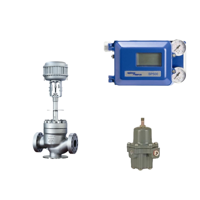 La célèbre soupape pneumatique chinoise avec Spirax Sarco positionneur de soupape intelligente SP500 et régulateur de filtre Fisher 67CFR