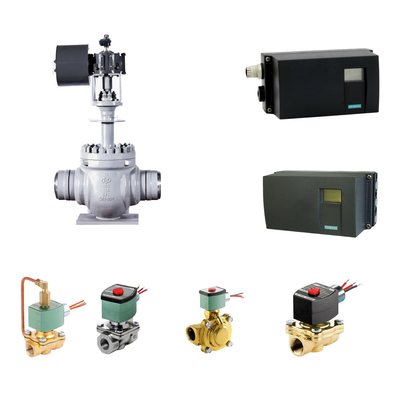 Positionneur de soupape de commande pneumatique Siemens SIPART PS2 et soupape magnétique Emerson-ASCO 210
