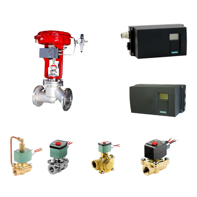 Positionneur de soupape de commande pneumatique Siemens SIPART PS2 et soupape magnétique Emerson-ASCO 210