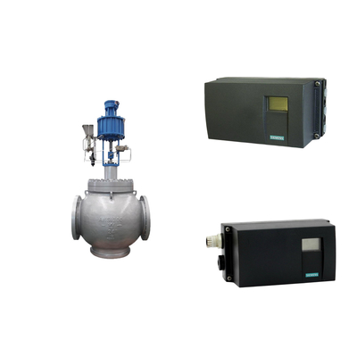 Positionneur de soupape de commande pneumatique Siemens SIPART PS2 et régulateur de filtre Fisher 67CFR