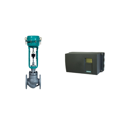 Positionneur de soupape de commande pneumatique Siemens SIPART PS2 et régulateur de filtre Fisher 67CFR
