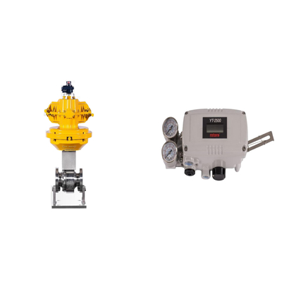 Valve de commande pneumatique avec positionneur de soupape intelligente YT-2500 et soupape solénoïde à deux voies EMERSON ASCO210