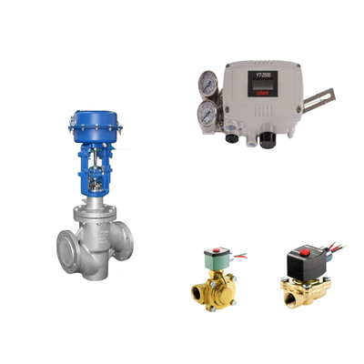 Valve de commande pneumatique avec positionneur de soupape intelligente YT-2500 et soupape solénoïde à deux voies EMERSON ASCO210