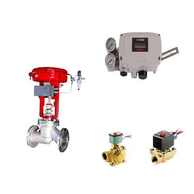 Valve de commande pneumatique avec positionneur de soupape intelligente YT-2500 et soupape solénoïde à deux voies EMERSON ASCO210