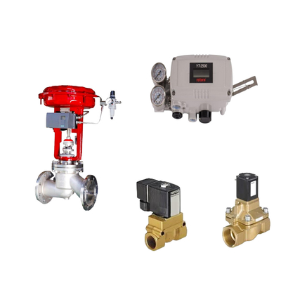 Valve de commande pneumatique avec positionneur de soupape intelligente de rotor YT-2500 d'origine et soupape solénoïde de type 5404 Burkert