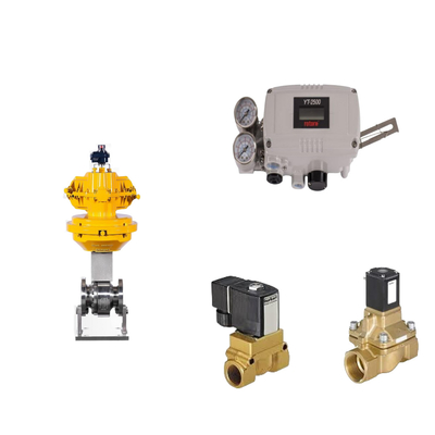 Valve de commande pneumatique avec positionneur de soupape intelligente de rotor YT-2500 d'origine et soupape solénoïde de type 5404 Burkert