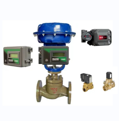 Le positionneur de soupape Fish-Er DVC6200 Smart Positioner et la soupape solénoïde Burkert pour la soupape à bille de commande pneumatique en stock