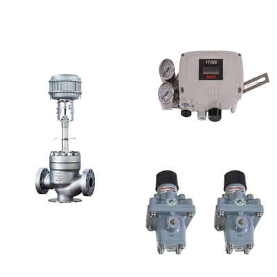 Valve de commande pneumatique avec positionneur de soupape intelligent original Rotork YT-2500 et régulateur de filtre Masoneilan 78-40