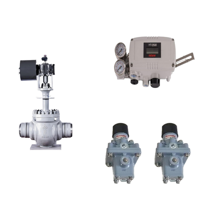 Valve de commande pneumatique avec positionneur de soupape intelligent original Rotork YT-2500 et régulateur de filtre Masoneilan 78-40