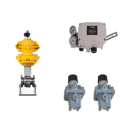 Valve de commande pneumatique avec positionneur de soupape intelligent original Rotork YT-2500 et régulateur de filtre Masoneilan 78-40
