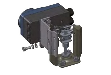Positionneur électro-pneumatique numérique Burkert Type 8792 positionneur de soupape avec soupape de commande et actionneur de marque chinoise