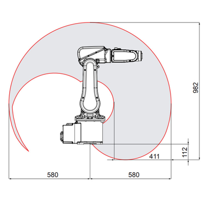 ABB IRB 120 6 axes bras robot Charge utile 3 kg Cobot comme machine de prise et de placement avec pinceuse CNGBS