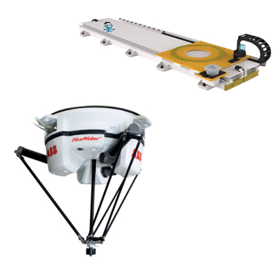 ABB Industrial Smart Robot Arm IRB 360 3 / 4 Axe avec CNGBS Guide de rails et placez la machine