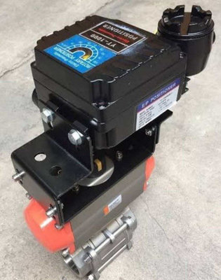 Robinets d'arrêt sphériques de la soupape de commande de KOSO 220C avec le type pneumatique déclencheur de 6400RB 6500RA 7300RB avec le positionneur de la valve YT-3300