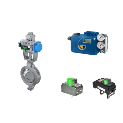 Valve de commande pneumatique chinoise avec positionneur de soupape Foxboro SRD991 et commutateur de limite de rotor