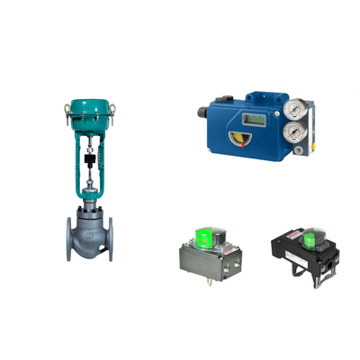 Valve de commande pneumatique chinoise avec positionneur de soupape Foxboro SRD991 et commutateur de limite de rotor