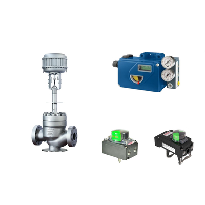 Valve de commande pneumatique chinoise avec positionneur de soupape Foxboro SRD991 et commutateur de limite de rotor
