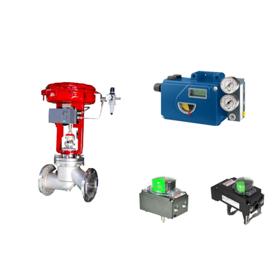 Valve de commande pneumatique chinoise avec positionneur de soupape Foxboro SRD991 et commutateur de limite de rotor
