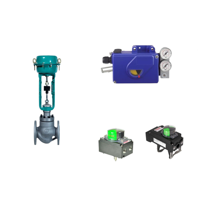 Valve de commande pneumatique chinoise avec positionneur de soupape Foxboro SRI990 et commutateur de limite de rotor